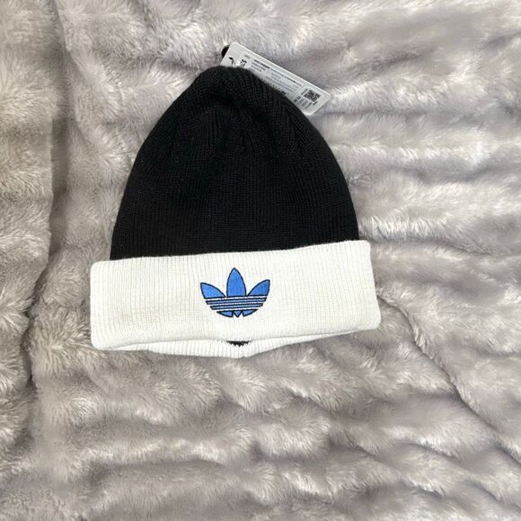 Adidas Men's Og Sunday Cuff Beanie - Black/White Size OS - Picture 1 of 2